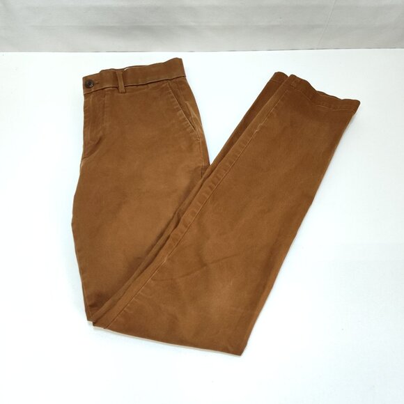 GAP Skinny Performance Chino Pants Mens 30x34 Sable Brown Cotton Blend Slim Fit - Picture 5 of 10